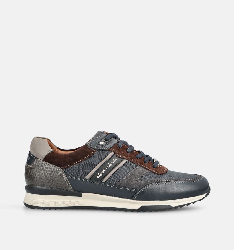 Australian Filmon Chaussures plates en Bleu fonc&eacute; pour hommes (377105) - pour semelles orthop&eacute;diques
