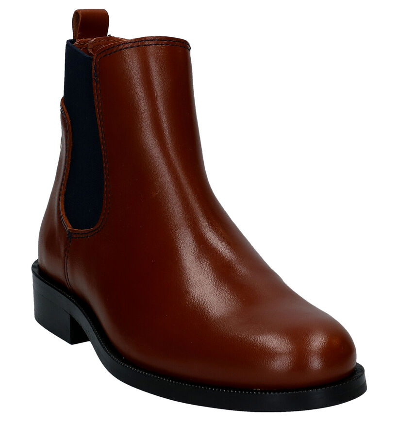 Hampton Bays Cognac Chelsea Boots in leer (281802)