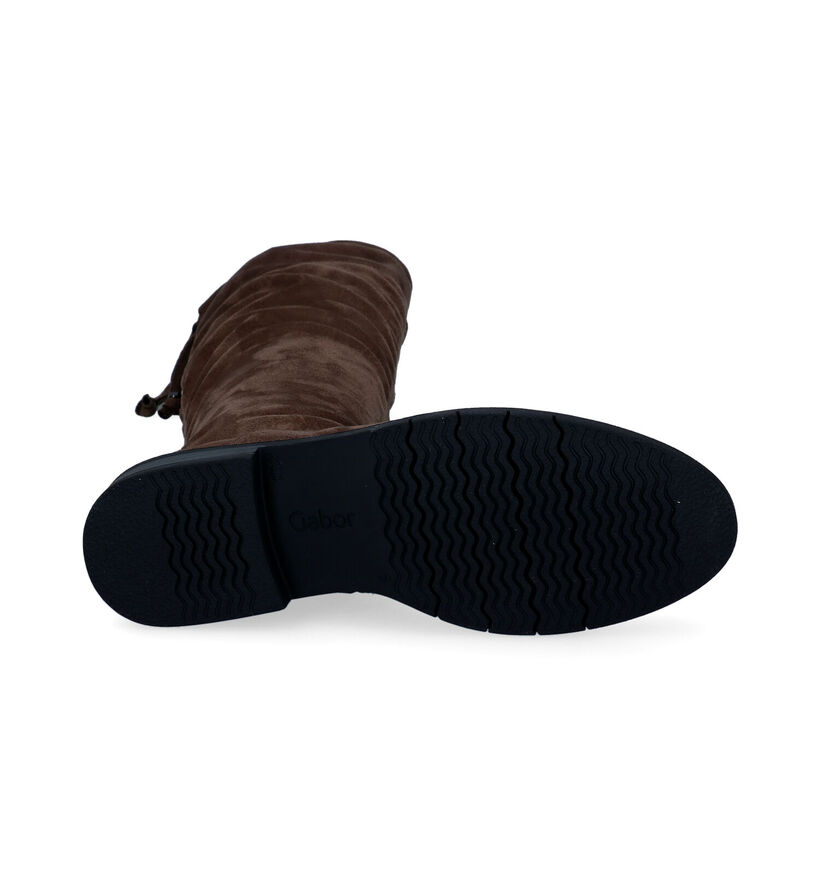 Gabor OptiFit Cognac Knielaarzen voor dames (297365) - geschikt voor steunzolen