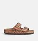 Birkenstock Arizona Synthetik Bruine Slippers voor dames (350850)