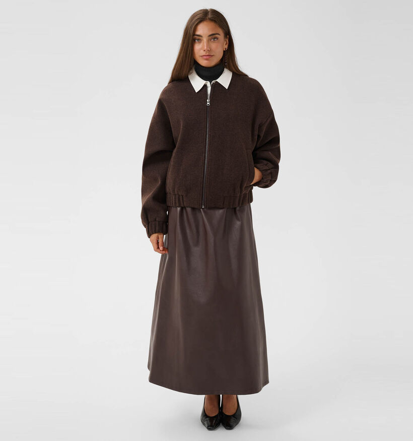 Culture Palona Manteau court en Marron pour femmes (377024)
