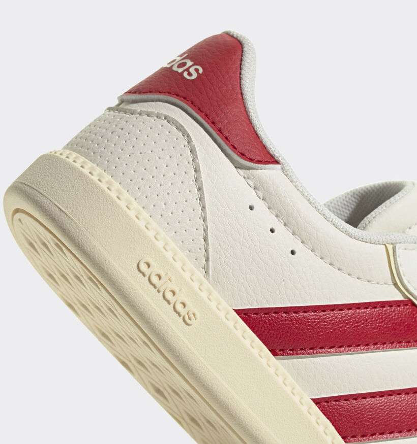adidas Breaknet Sleek Wit/Rode Sneakers voor jongens, meisjes (359629) - geschikt voor steunzolen