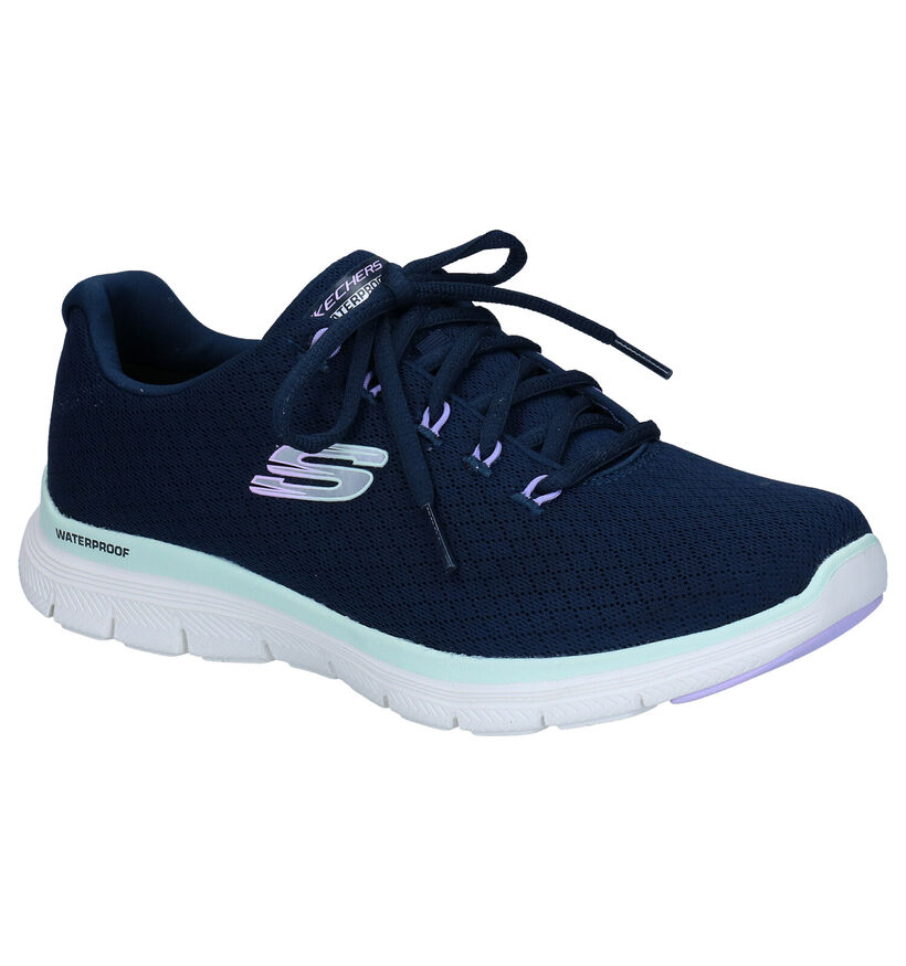 Skechers Flex Appeal 4.0 Baskets en Bleu pour femmes (310846)