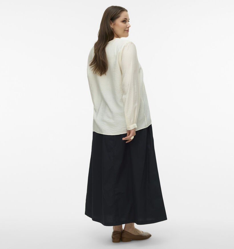 Vero Moda Curve Curli Witte Blouse voor dames (367792)
