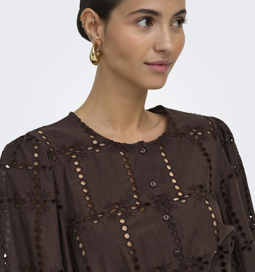 JDY Jojo Donkerbruine Blouse voor dames (375138)