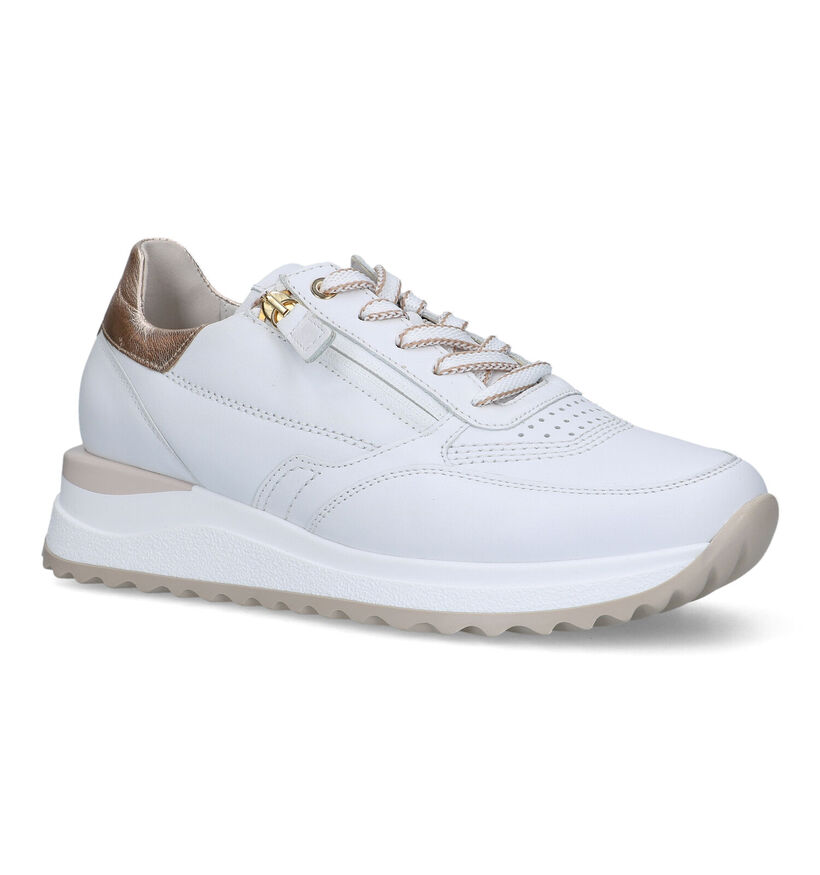 Gabor OptiFit Witte Sneakers voor dames (319478) - geschikt voor steunzolen