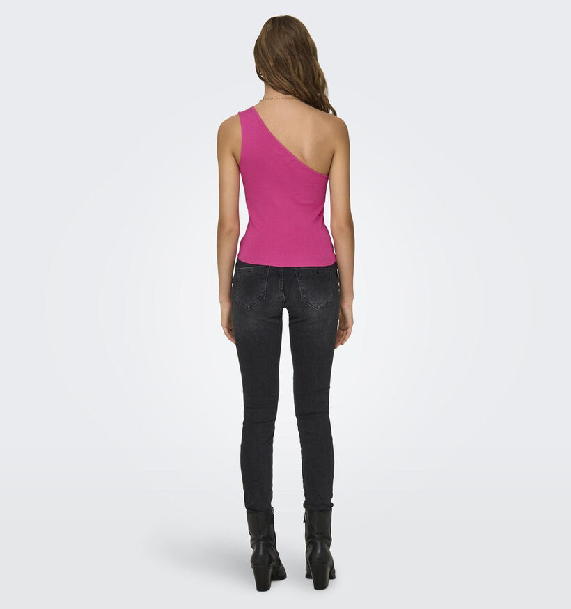 JDY Cirkeline Fuchsia One shouldertop voor dames (342179)