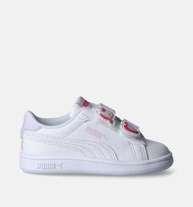 Puma Smash 3.0 Badges V Witte Sneakers voor meisjes (350394)