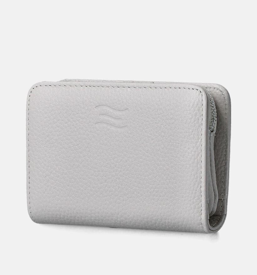 Crinkles Porte-monnaie zippé en Écru pour femmes (358081)