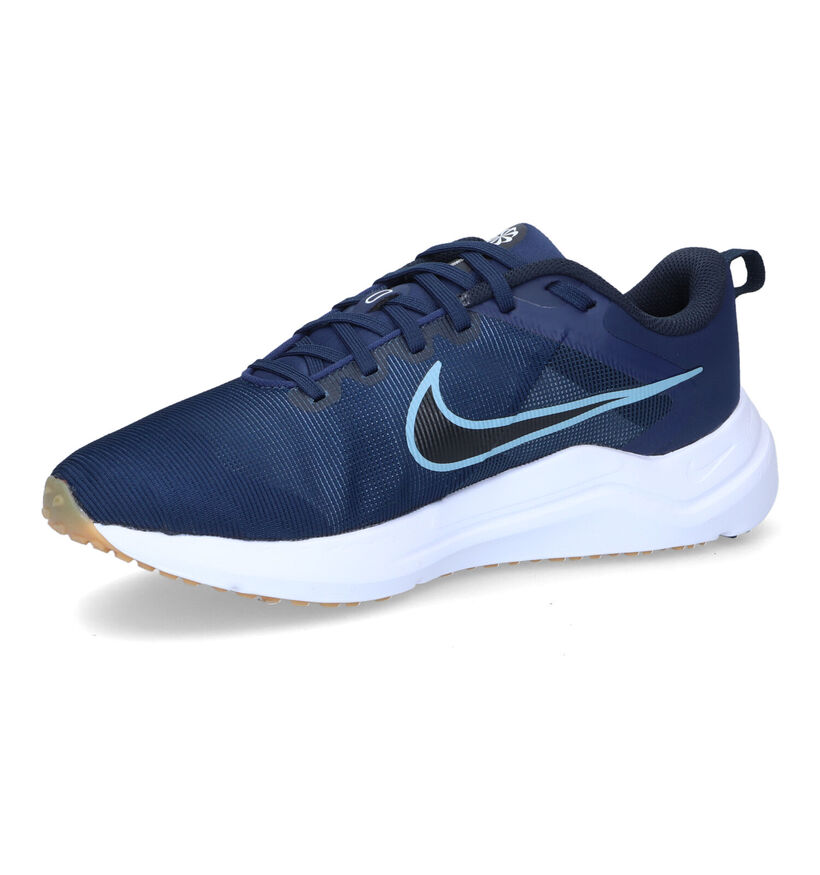 Nike Downshifter 12 Baskets en Bleu pour hommes (309116) - pour semelles orthopédiques