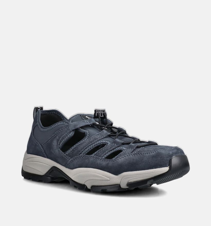 Pius Gabor Sandales en Bleu fonc&eacute; pour hommes (370319) - pour semelles orthop&eacute;diques