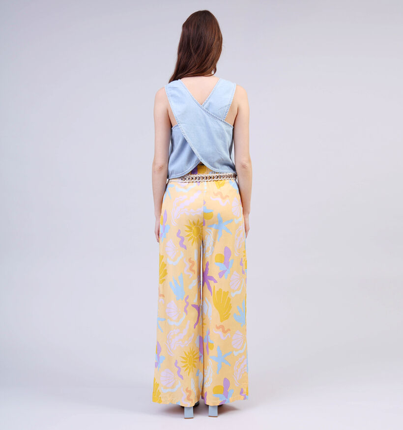 Orfeo Camille Pantalon large en Jaune pour femmes (359270)