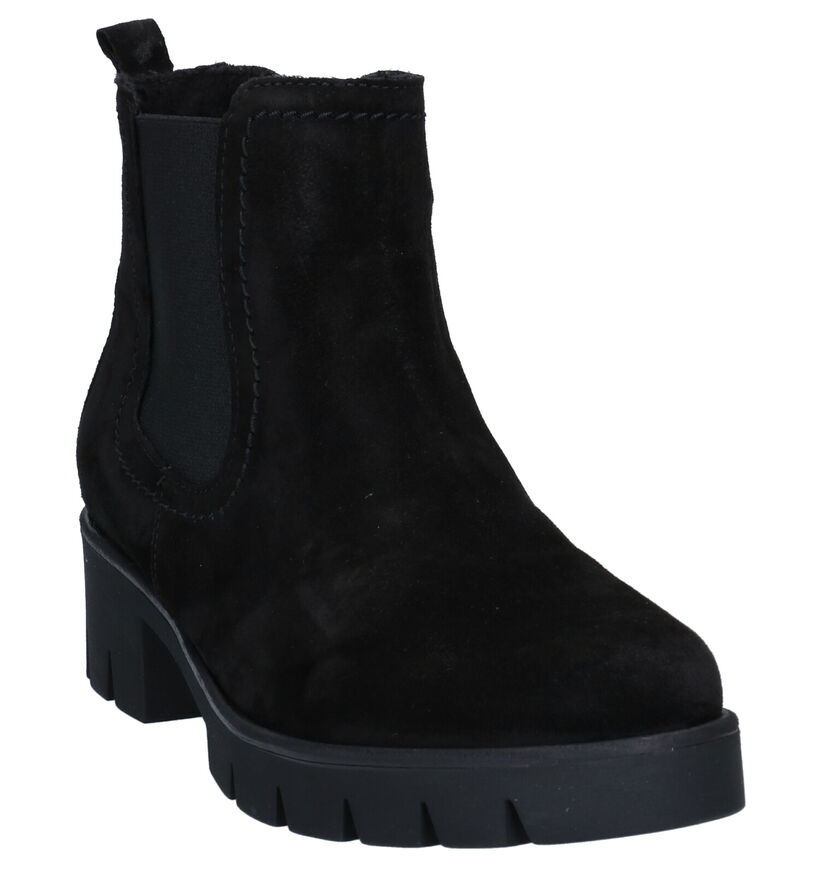 Gabor Best Fitting Zwarte Boots in nubuck (282416)