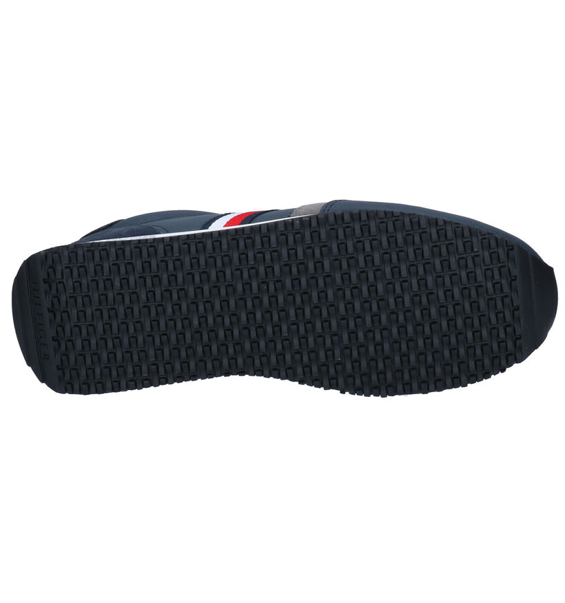 Tommy Hilfiger Runner Baskets en Bleu en cuir (293051)