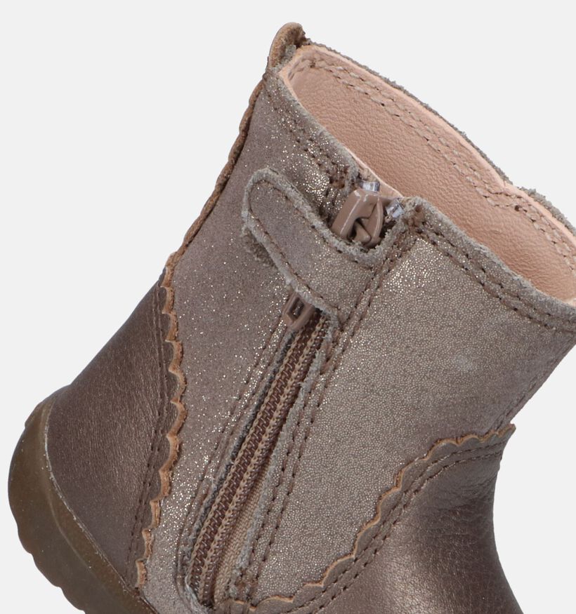 Geox Macchia Bottes en Bronze pour filles (330101) - pour semelles orthopédiques