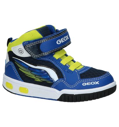 blauwe schoenen met lichtjes geox | torfs.be | gratis verzend en retour