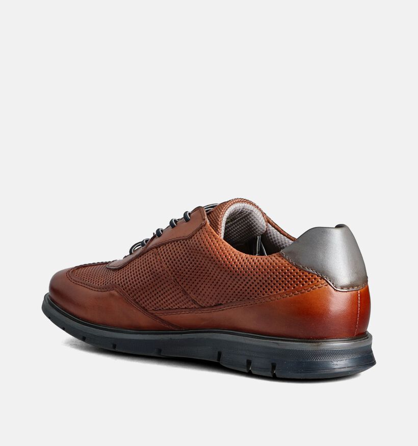 Bugatti Simone Chaussures à lacets en Cognac pour hommes (359778)