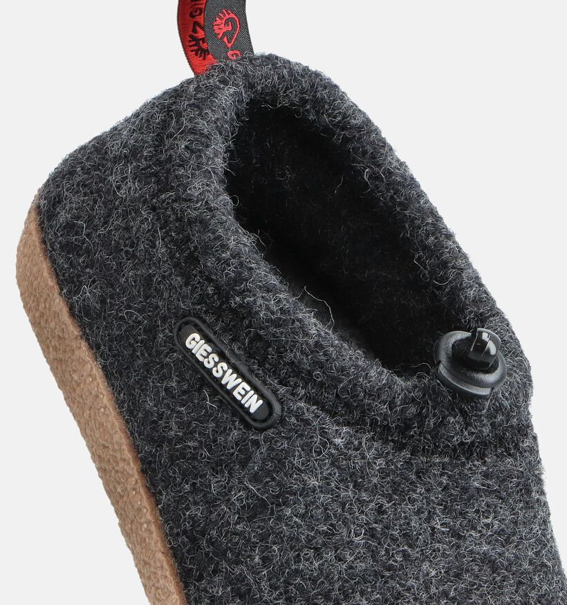 Giesswein Vent Pantoufles fermées en Bleu foncé Giesswein Vent Pantoufles fermées en Gris pour femmes (374254) - pour semelles orthopédiques