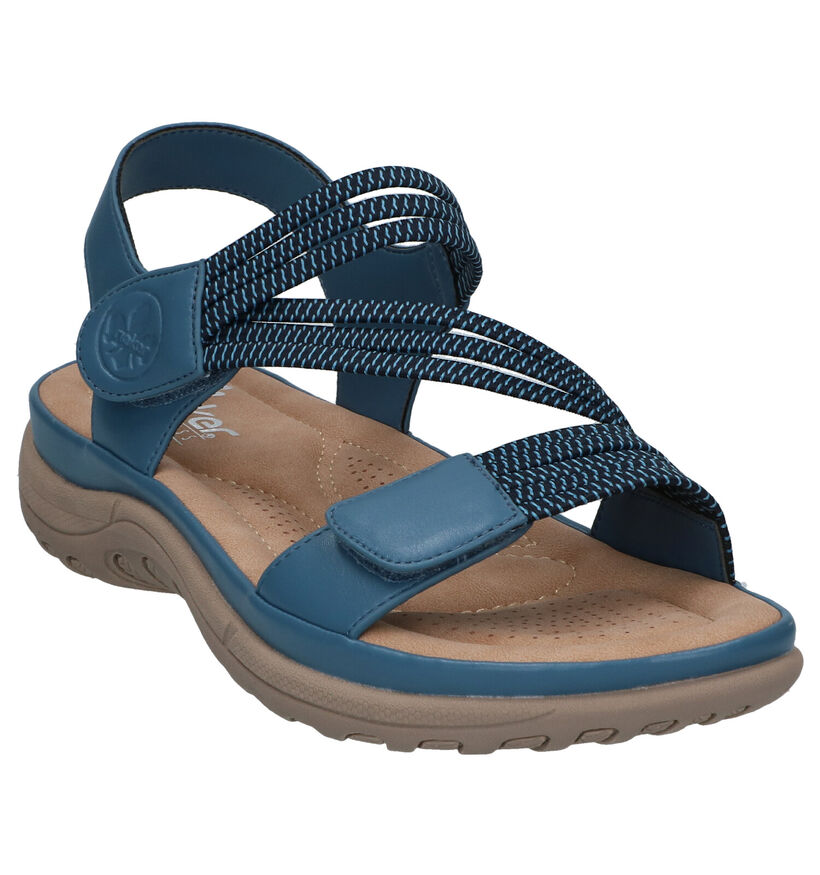 Rieker Blauwe Sandalen in kunstleer (307170)