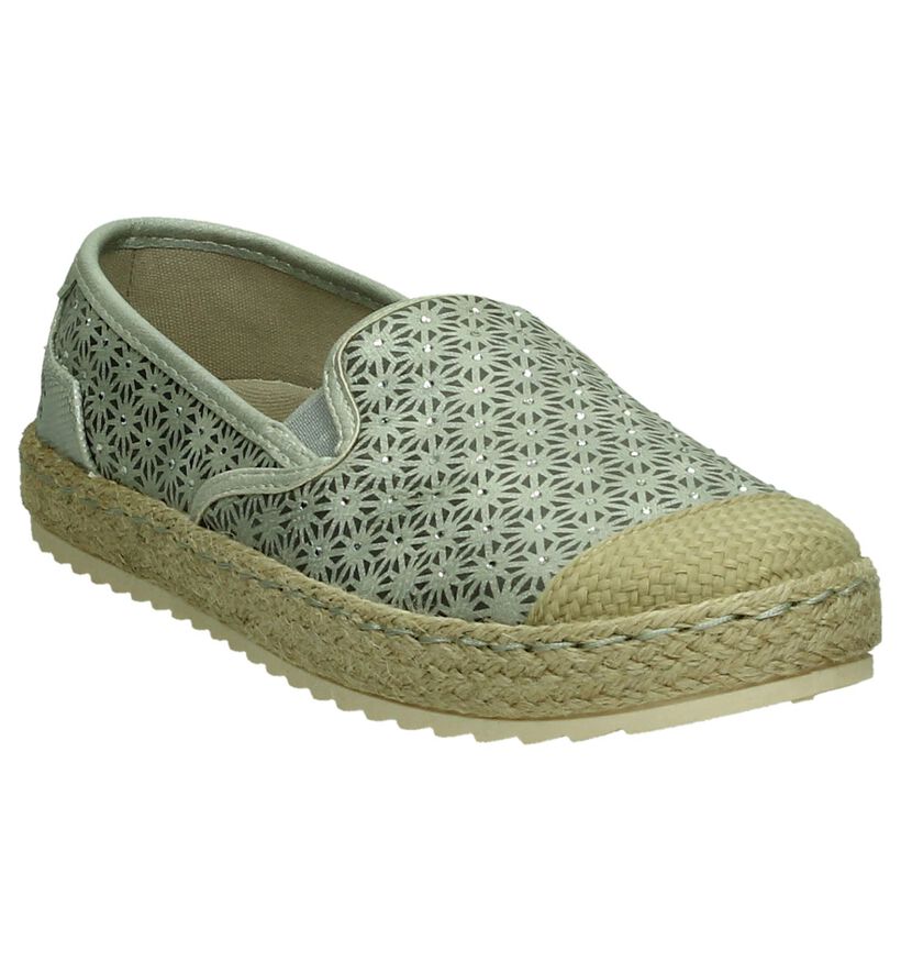 Mustang Espadrilles en Gris en simili cuir (193388)