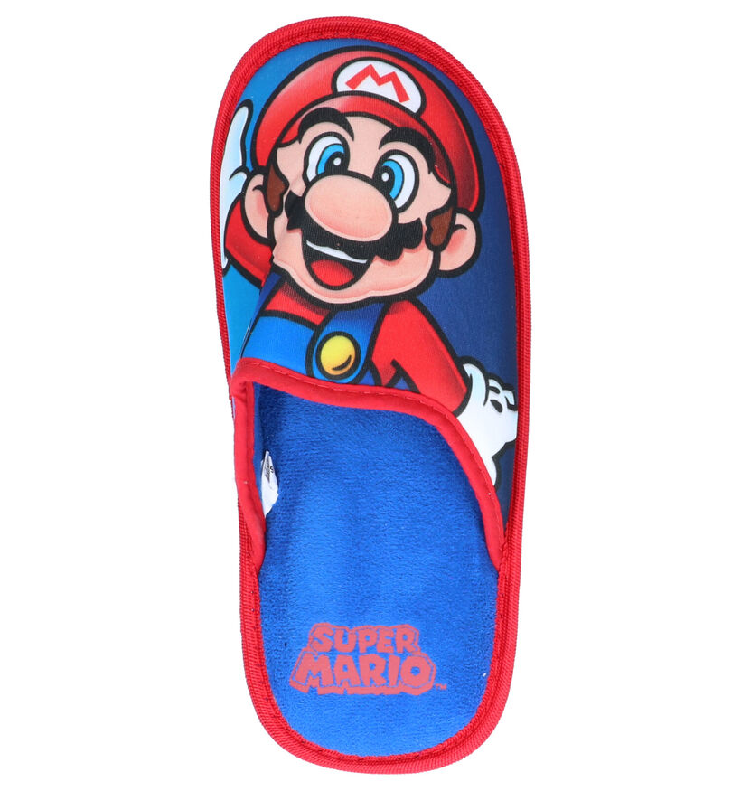 Mario Pantoufles ouvertes en Bleu foncé en textile (260669)