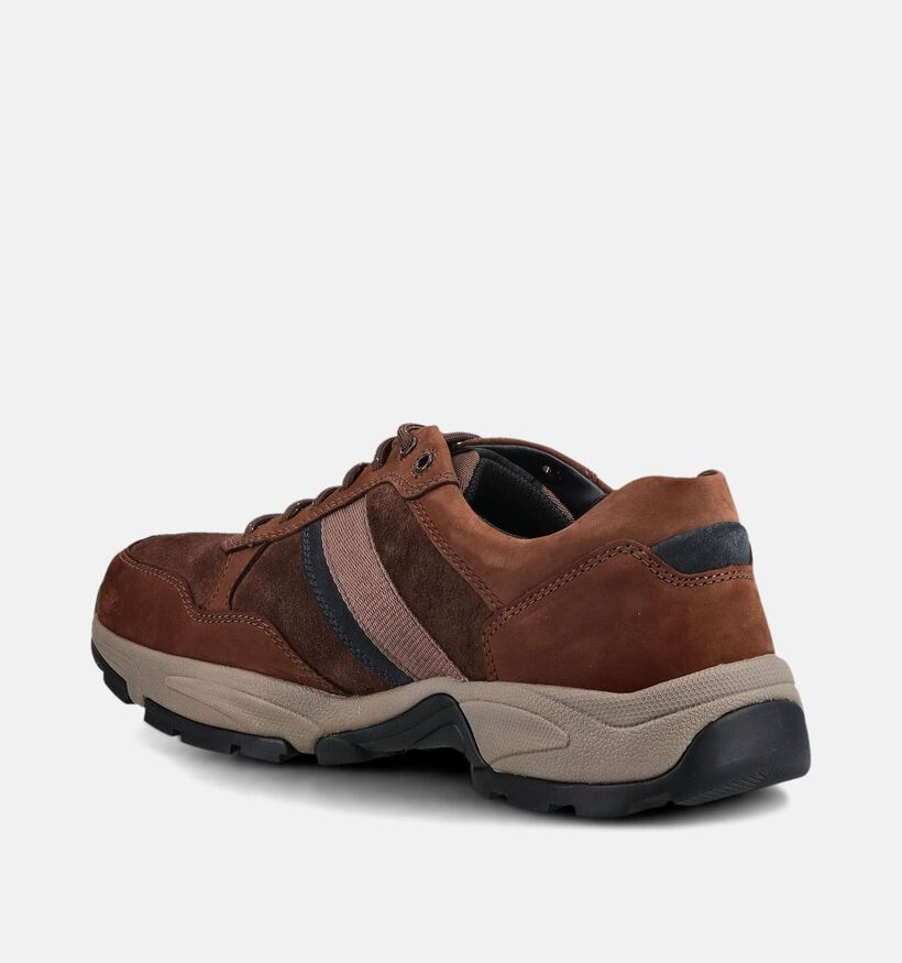 Gabor Comfort Donkerbruine Schoenen met Veters voor heren (380896) - geschikt voor steunzolen