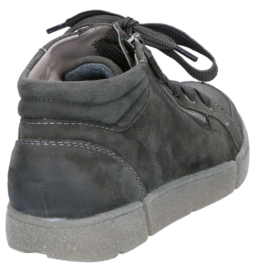 Ara High Soft Boots en Vert en daim (260839)