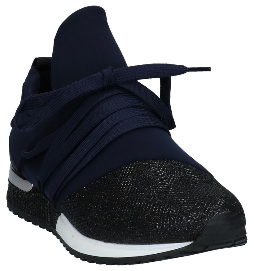Beige La Strada Sneakers in stof (230793)