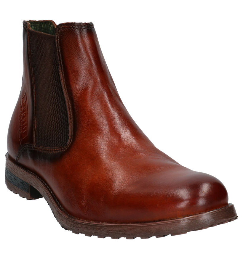 Bugatti Cognac Boots in leer (255345)