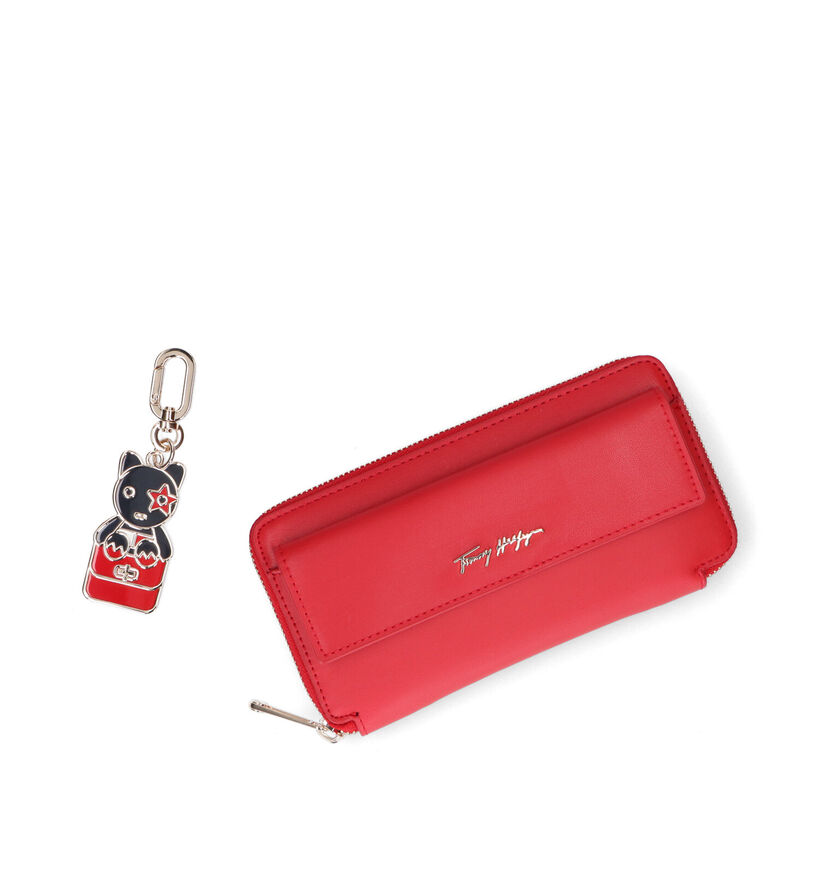 Tommy Hilfiger Iconic Portefeuille en Rouge pour femmes (300955)