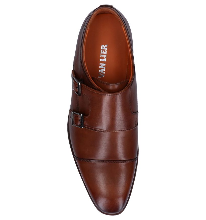 Van Lier Chaussures habillées en Cognac en cuir (247327)