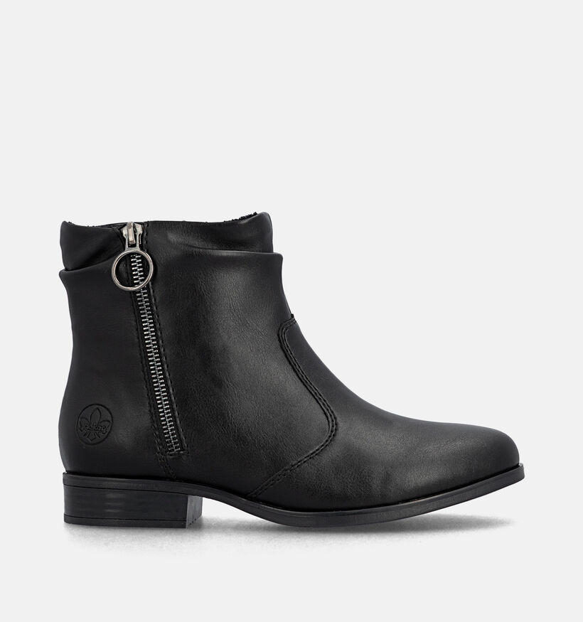 Rieker Antistress Bottines motardes en Noir pour femmes (379971) - pour semelles orthop&eacute;diques