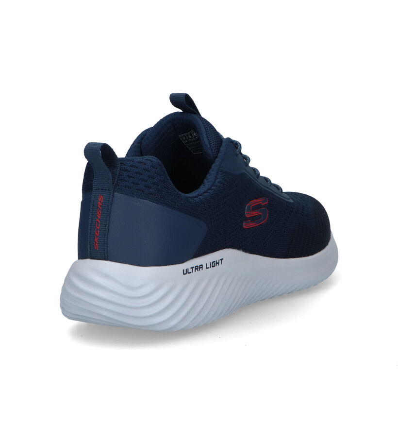 Skechers Bounder Blauwe Sneakers voor heren (326285) - geschikt voor steunzolen