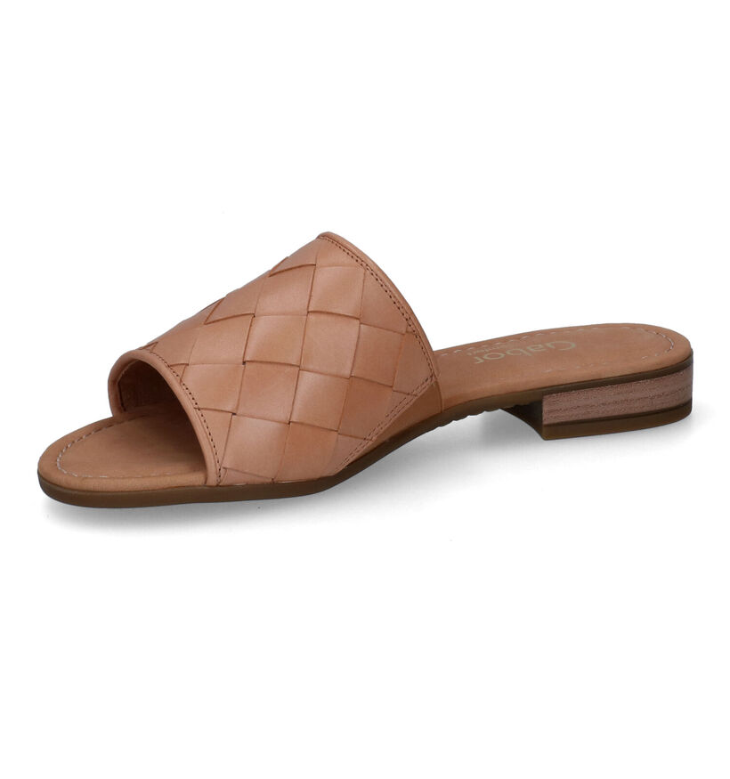 Comfort Nu-pieds plates en Cognac pour femmes (306161)