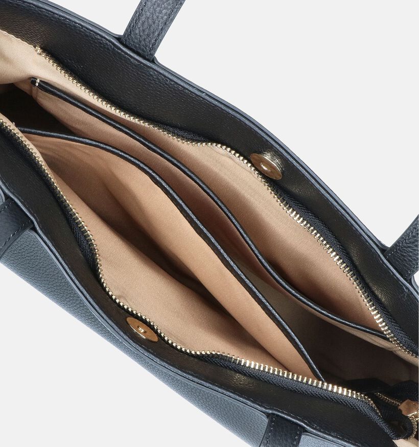 Crinkles Zwarte Shopper met rits voor dames (349842)