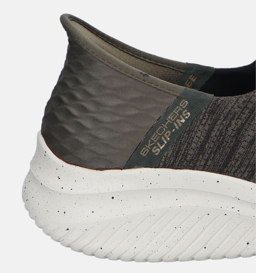 Skechers Ultra Flex 3.0 Kaki Slip-ins voor heren (328116) - geschikt voor steunzolen