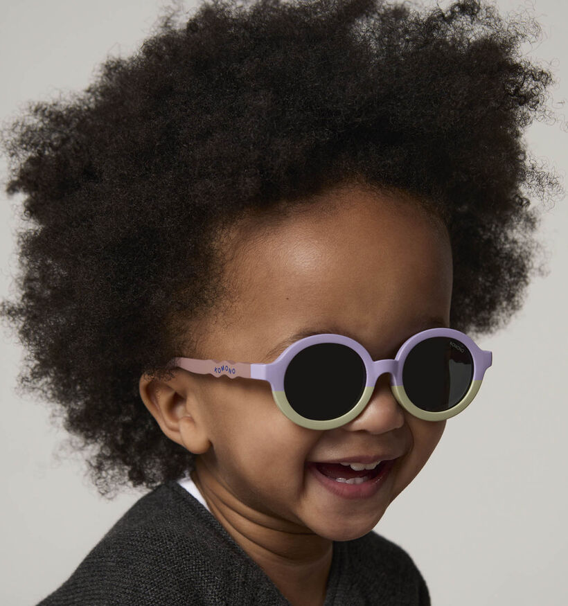 Komono Lele Candy Triplets Lunettes de soleil en Violet/Vert pour filles (371544)