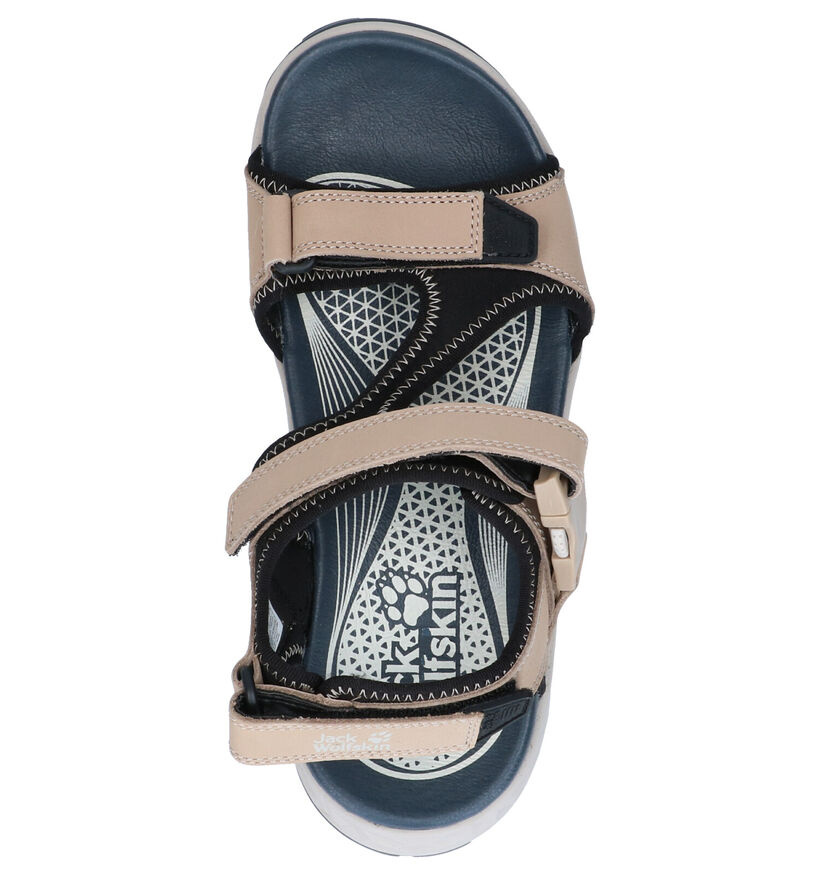 Lichtbeige Sandalen Jack Wolfskin Rocky in nubuck (268012)