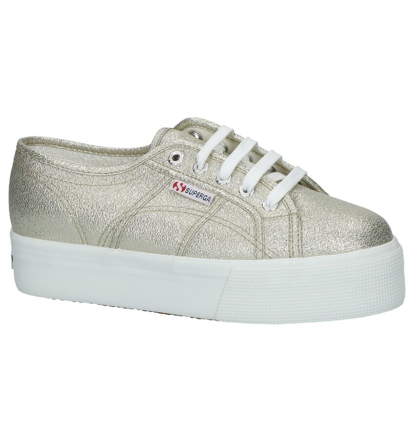 Gouden Sneakers Dikke Zolen Superga superga kopen in de aanbieding