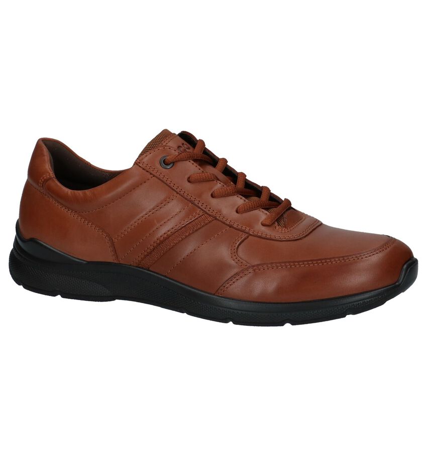 Ecco Irving Casual Veterschoenen Cognac ecco kopen in de aanbieding