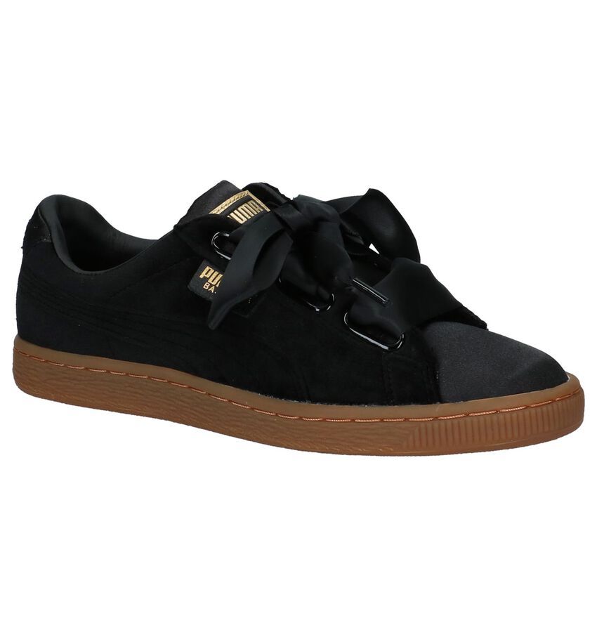 Zwarte Sneakers Puma Basket Heart puma kopen in de aanbieding Zwarte Sneakers Puma Basket Heart puma kopen in de aanbieding