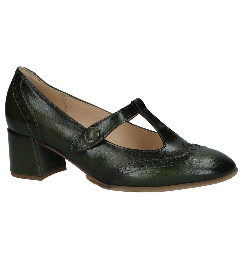 Gabor Donker Groene Pumps Met Bandje gabor kopen in de aanbieding