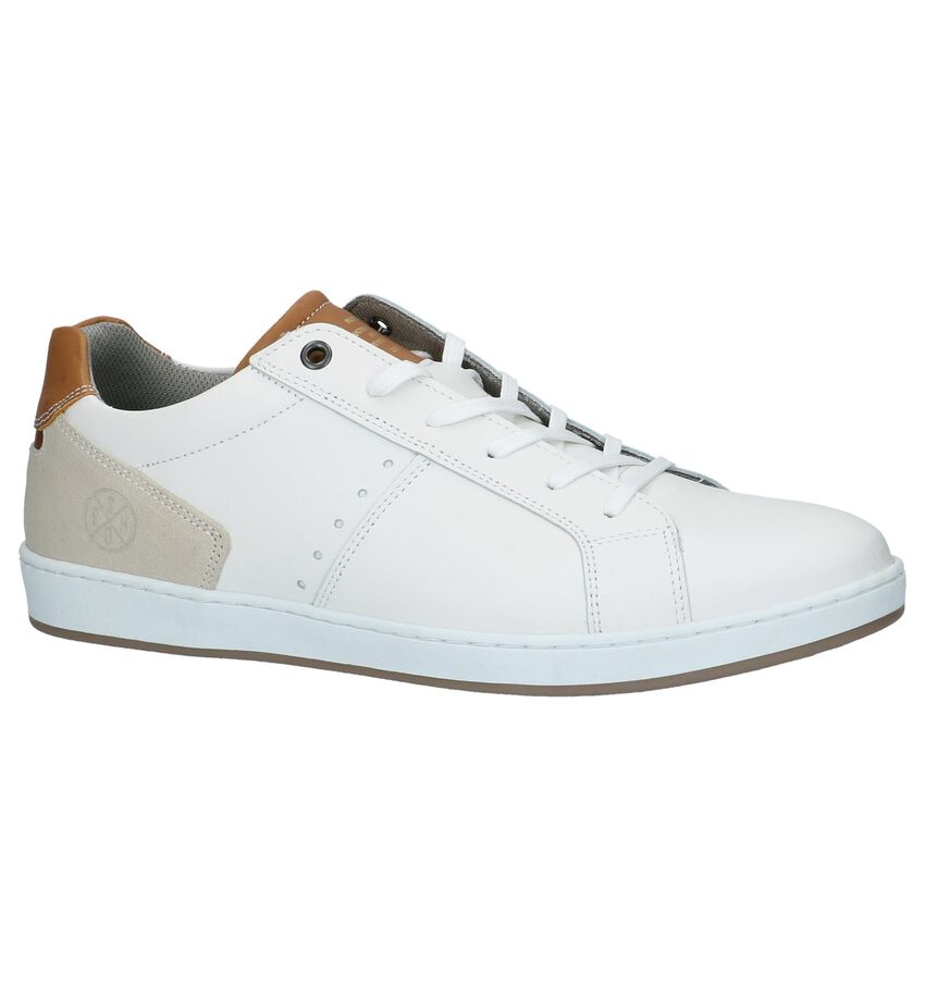 Bullboxer Witte Lage Geklede Sneakers bullboxer kopen in de aanbieding