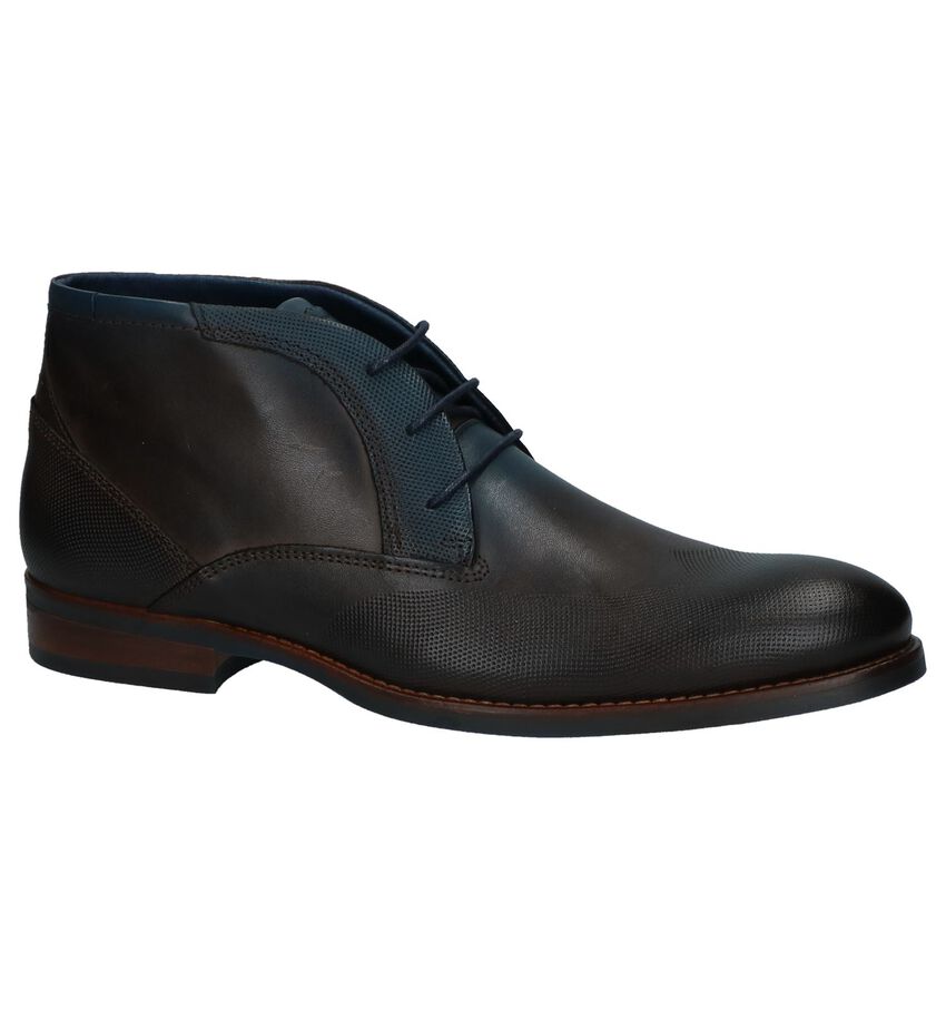 Via Borgo Berto Donkerbruine Geklede Boots via borgo kopen in de aanbieding