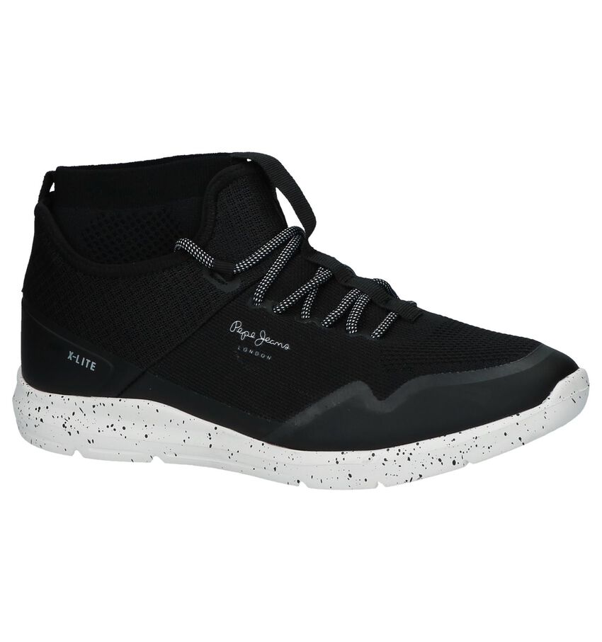 Pepe Jeans Zwarte Slip On Sneakers pepe jeans kopen in de aanbieding