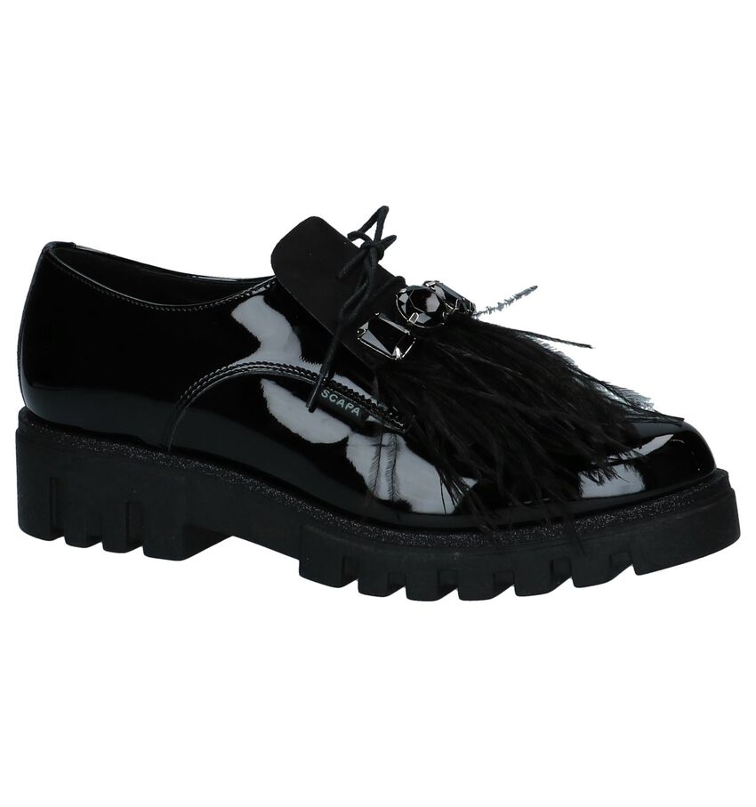 Scapa Zwarte Veterschoenen Oxford scapa kopen in de aanbieding