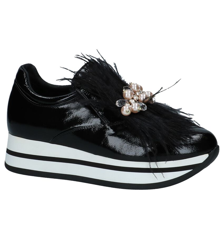 Tosca Blu Zwarte Instappers tosca blu kopen in de aanbieding