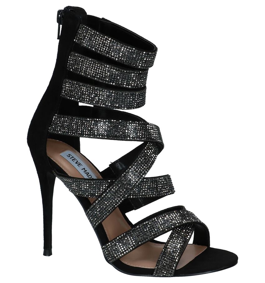 Steve Madden Malika Zilveren High Heels Sandalen steve madden kopen in de aanbieding