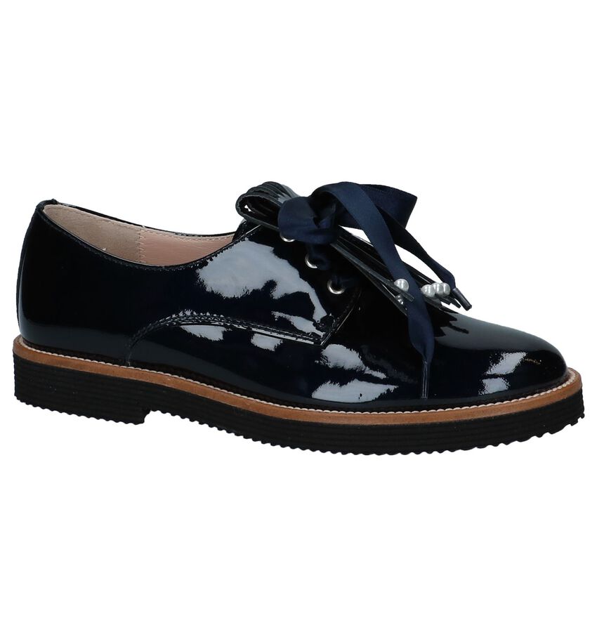 Donkerblauwe Platte Lake Veterschoenen Beberlis beberlis kopen in de aanbieding Donkerblauwe Platte Lake Veterschoenen Beberlis beberlis kopen in de aanbieding