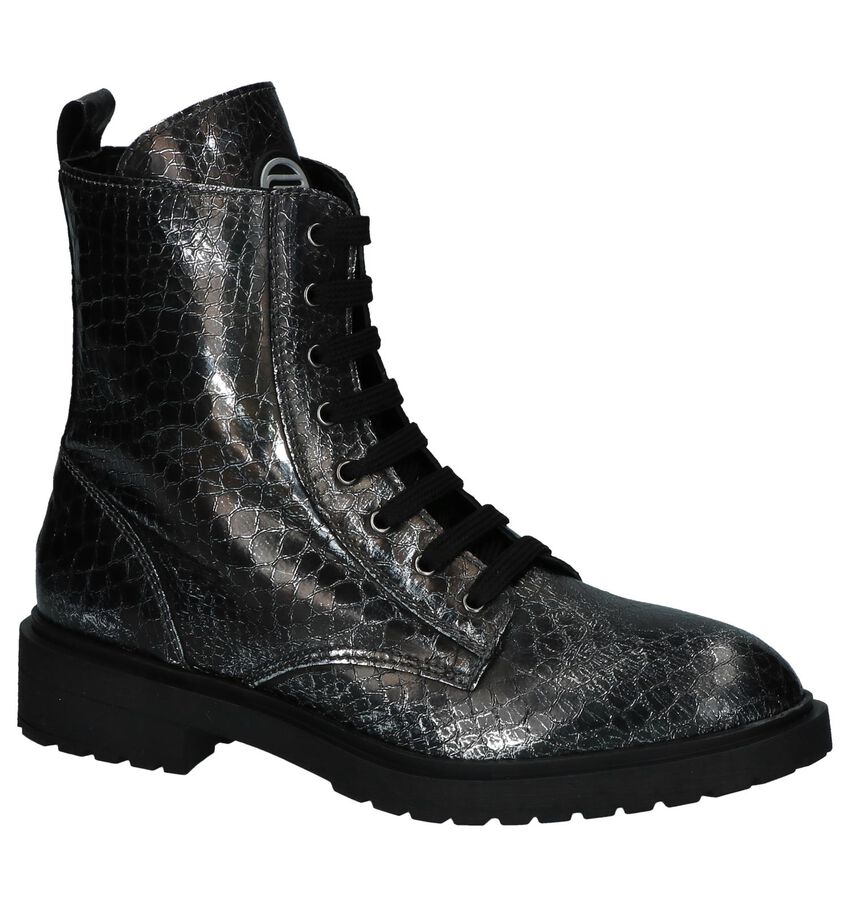 Zwartzilveren Boots Fornarina fornarina kopen in de aanbieding